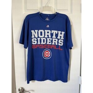 MLB Majestic Cool Base CHICAGO CUBS Baseball NORTH SIDERS Shirt Size Medium